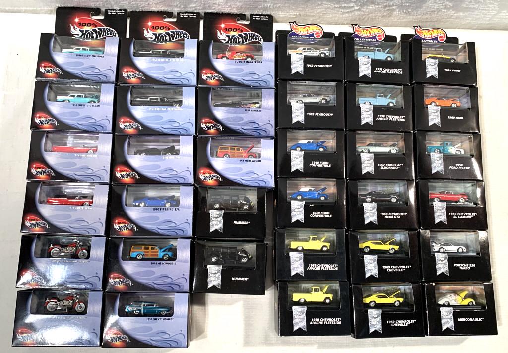 30+ Hot Wheels Collectibles in plastic display cas (1 of 9)