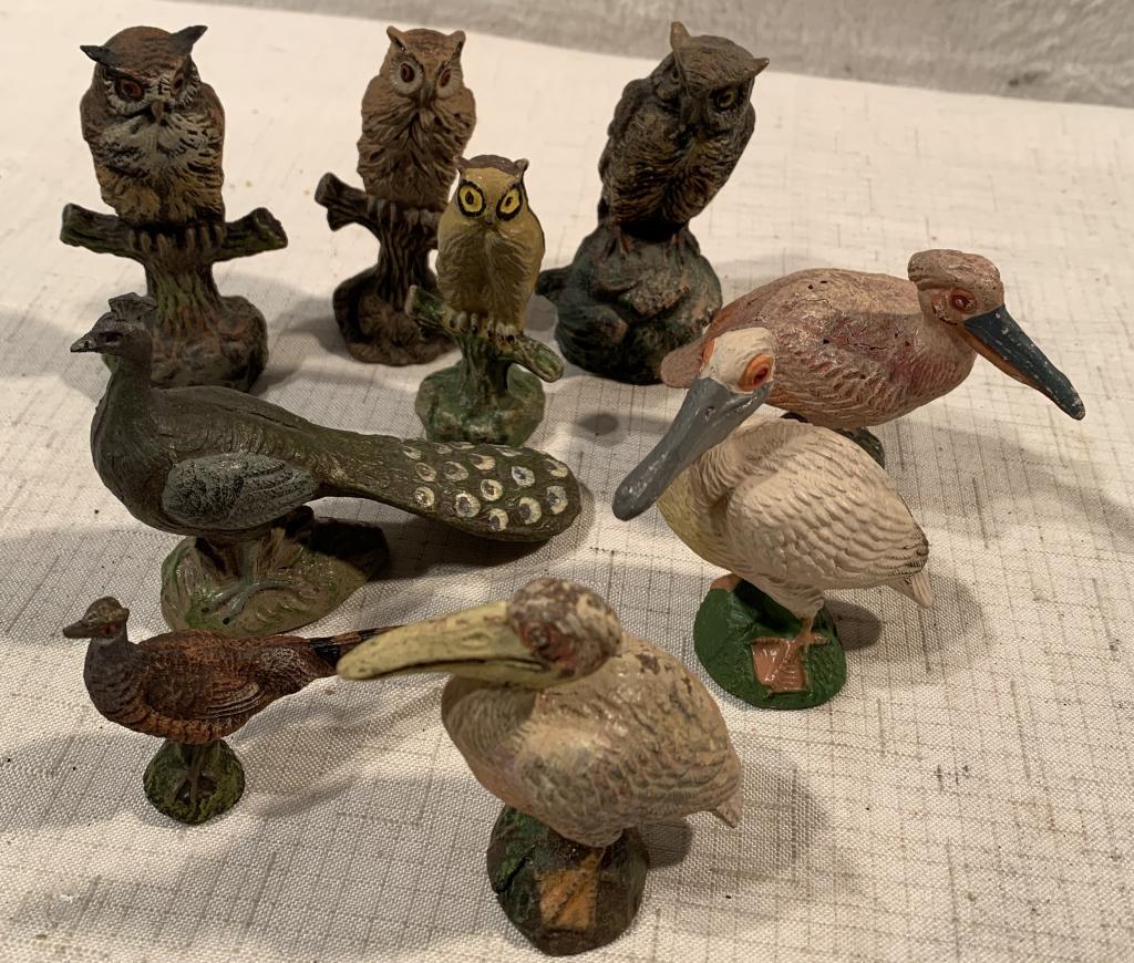 Lot of 9 Birds Possibly Elastolin (1 of 6)