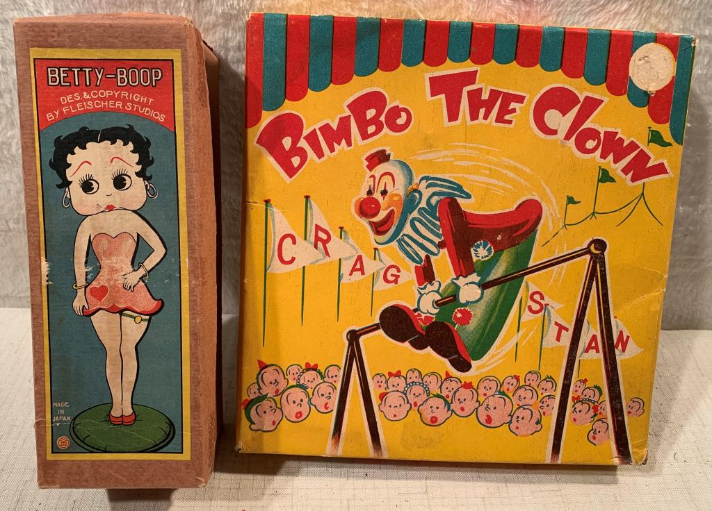 Betty Boop Nodder /Bimbo Clown Original Boxes (1 of 6)