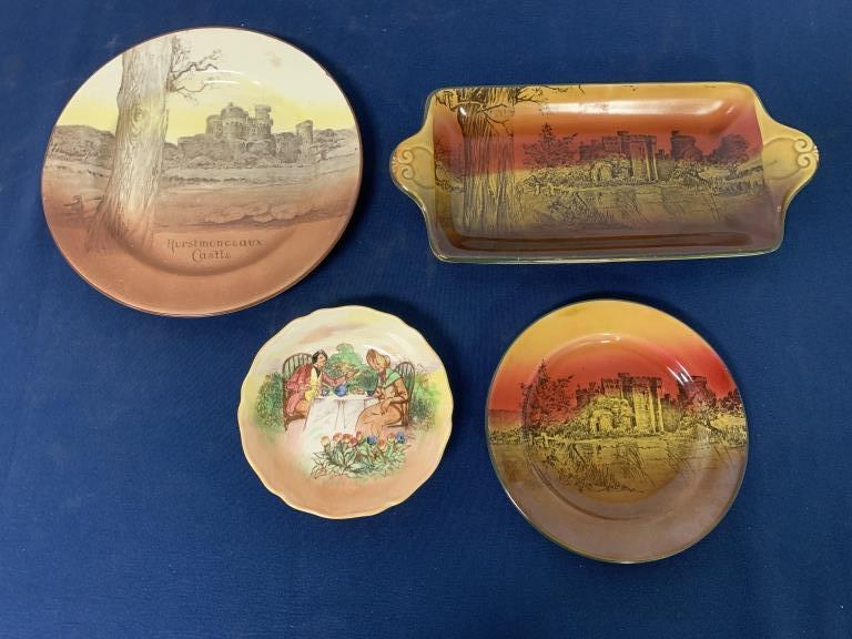lot of 4 Royal Doulton Plates & Tray (1 of 9)