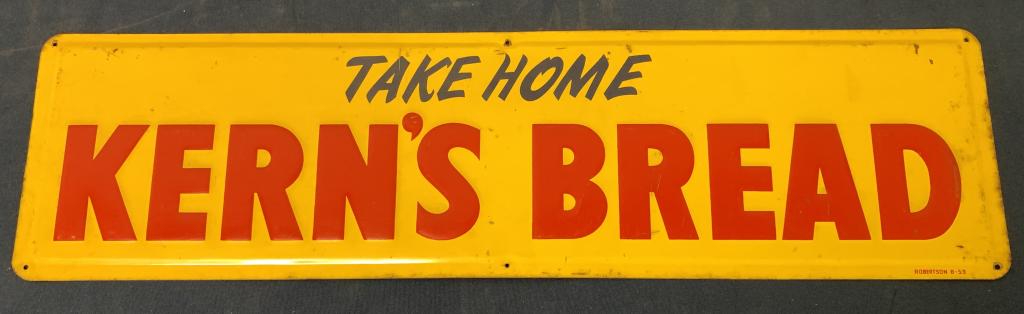 Single Sided Kern's Bread Metal Sign (1 of 6)