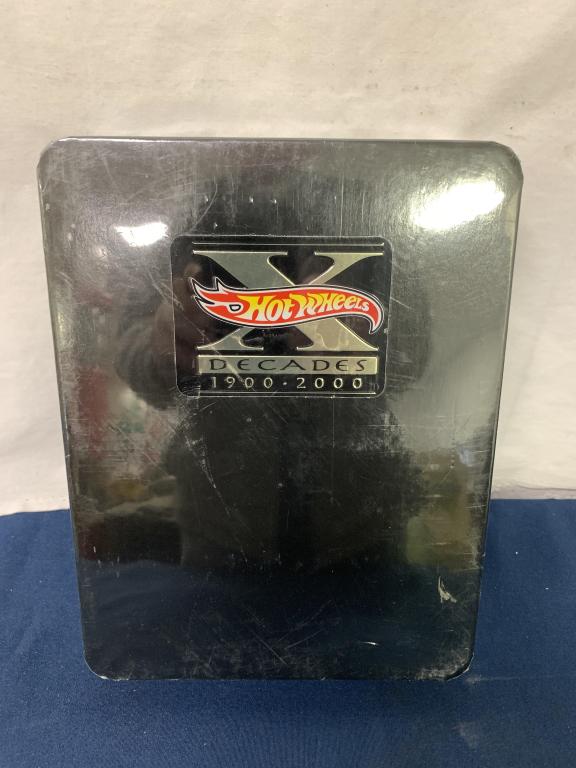 Hot Wheels Decades 1900-2000 in Metal Box: see photos