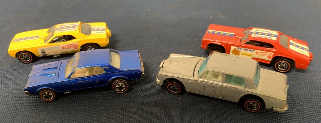 Lot of 4,Original with Red Wheel Hot Wheels (1 of 14)