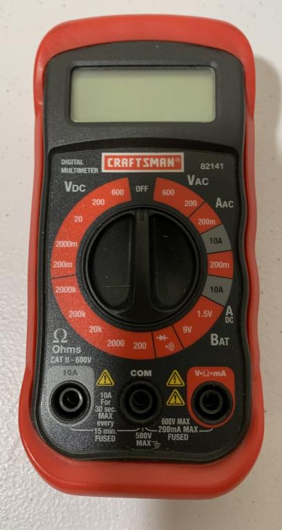 Craftsman 82141 Digital Multimeter Cat II-600V (1 of 2)