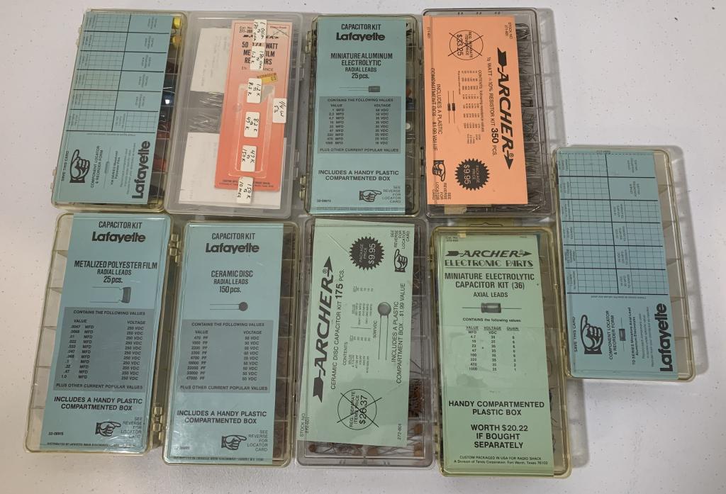 lot of 9 Containers of Asst. Electronics Parts (1 of 6)