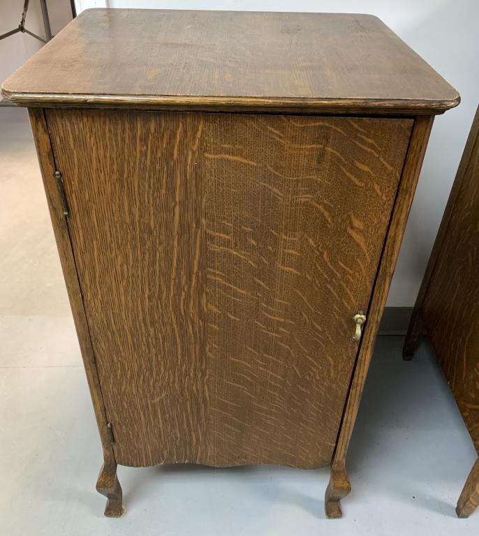 Oak Edison Record Stand,with 5 Shelves (1 of 7)