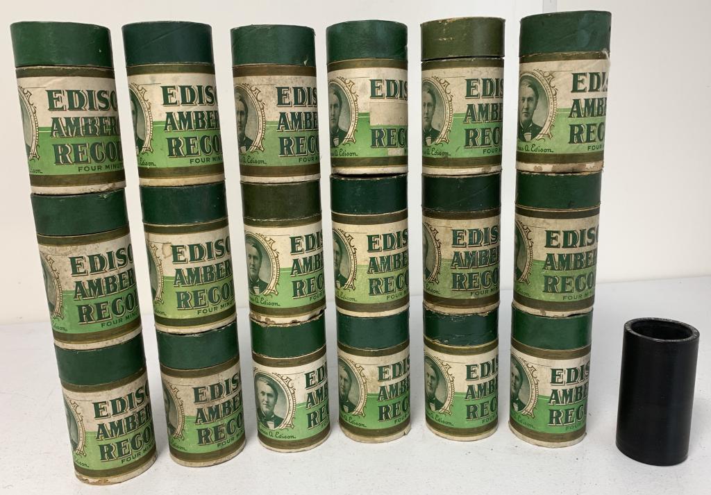lot of 15+ Edison Cylinder Records (1 of 4)
