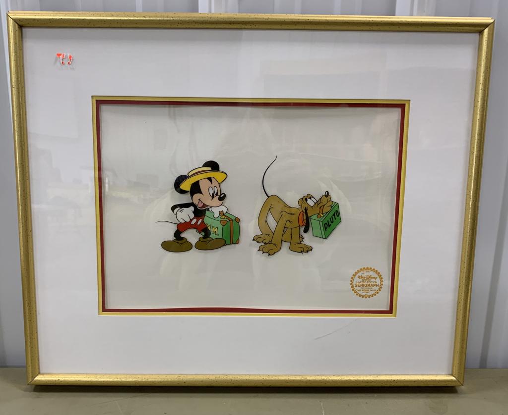 Framed Mickey Mouse & Pluto Cel Serigraph (1 of 4)