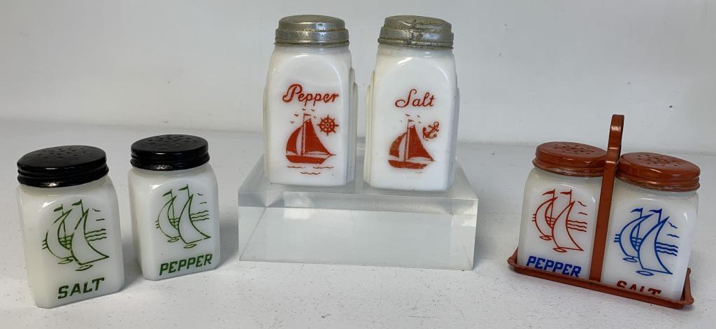 lot of 6 Sailboat Salt & Pepper Shakers (1 of 5)
