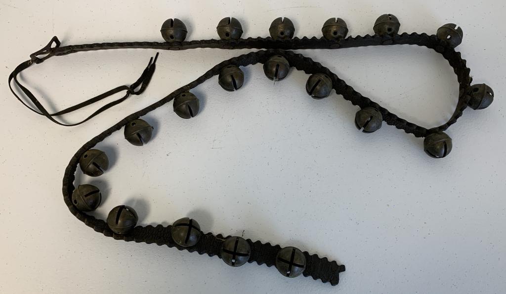 Sleigh Bells On Leather Strap (1 of 1)