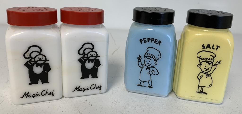 (4)Tappan & Magic Chef Salt & Pepper Shakers (1 of 4)