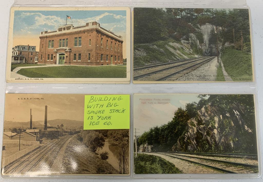 lot of 27 York Water Co.Armory,County Jail: James Smith Monument,Prospect Hill Cemetary,some staining