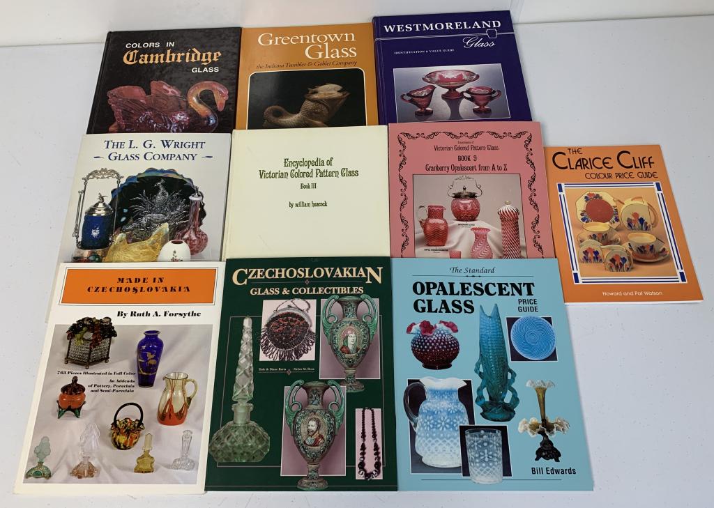 lot of 10 Cambridge Glass, L G Wright, others (1 of 4)