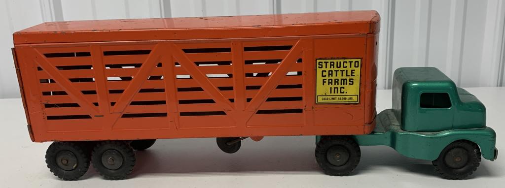 Structo Cattle Farms Metal Truck & Trailer (1 of 6)