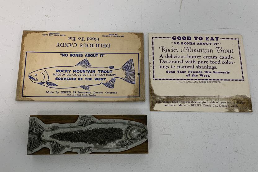 lot of 3 Rocky Mountain Trout Candy Box & mold (1 of 4)