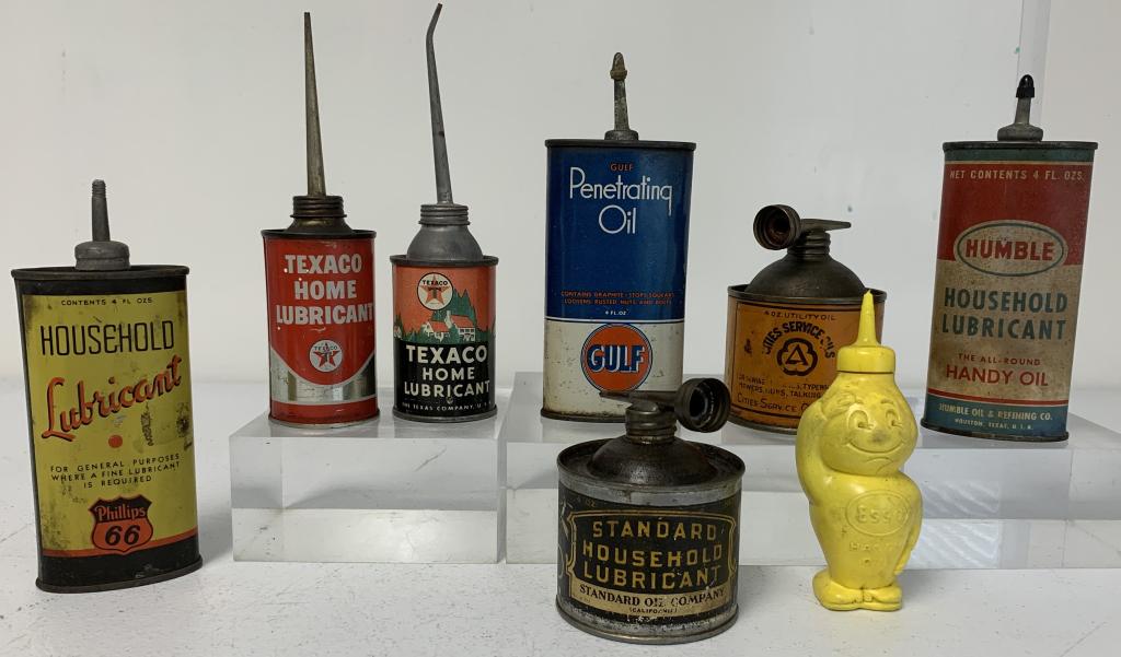 lot of 8 Gulf, Phillips 66, Esso, Texaco Cans othe (1 of 4)