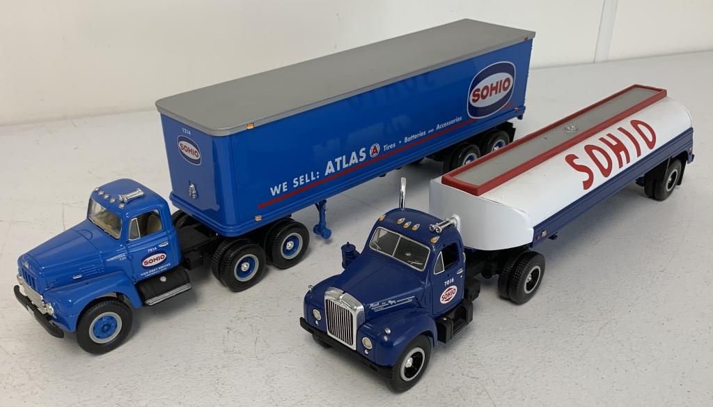 lot of 2 First Gear Sohio Toy Trucks & Trailers (1 of 3)