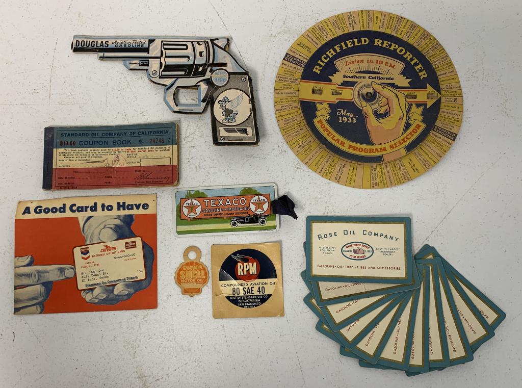 10+RPM, Texaco, Shell, Rose Oil items, others (1 of 6)