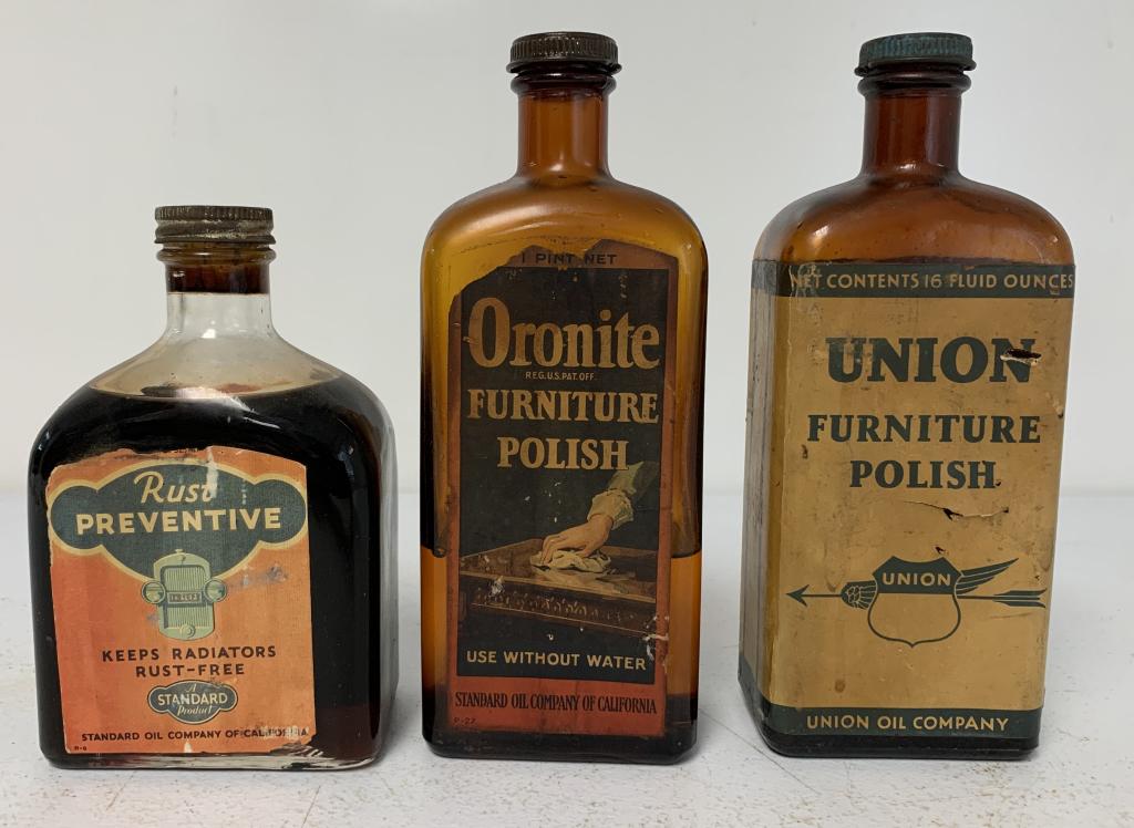 lot of 3 Bottles, Standard, Oronite, Union (1 of 4)