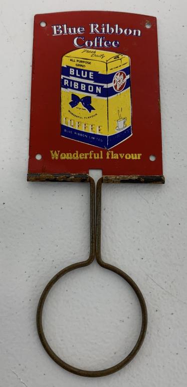 Tin Blue Ribbon Coffee Advertisement (1 of 3)