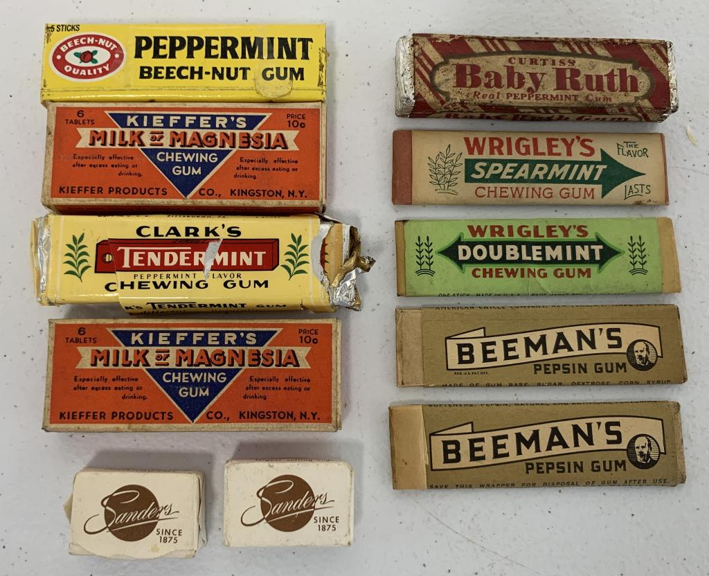 lot of 11 Chewing Gum & Sugar Cubes Ads (1 of 5)
