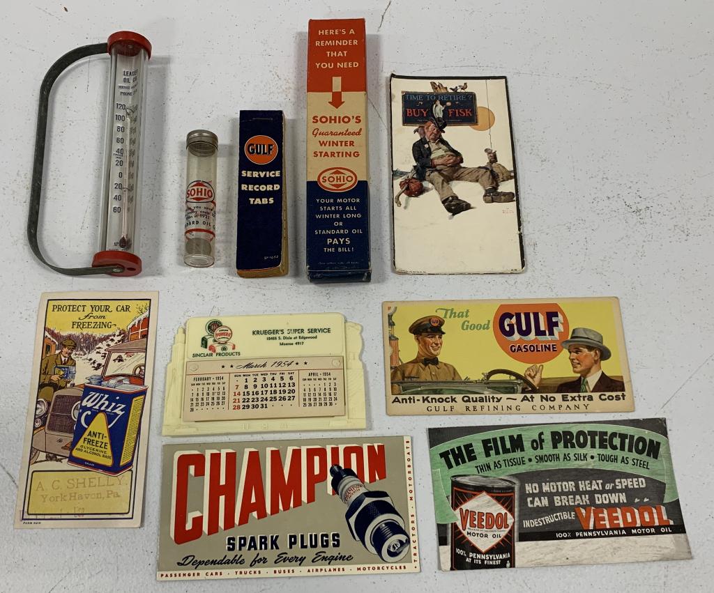 lot of 10 Oil Co items Gulf, Sohio, Sinclair other (1 of 8)