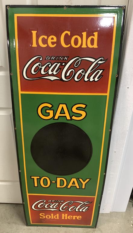 Coca Cola Porcelain Sign Ingram Richardson Co (1 of 6)