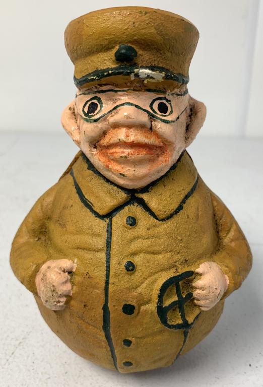 Cast Iron B&O Bank: some chips,stains