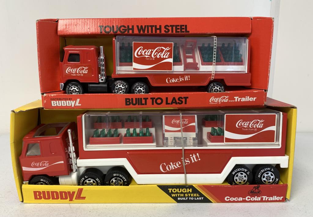 lot of 2 Buddy L Coca Cola Trucks (1 of 4)