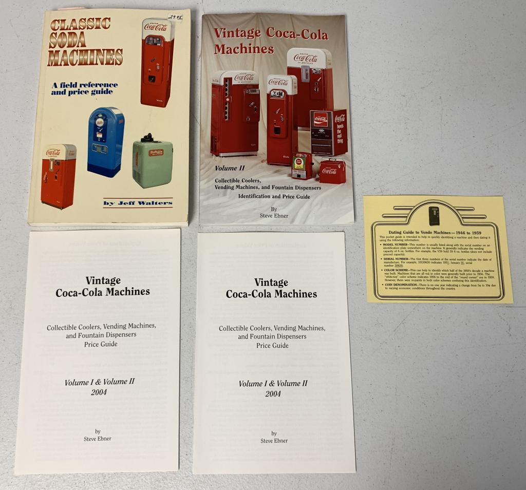lot of 2 Coca Cola Soda Machine Books (1 of 5)