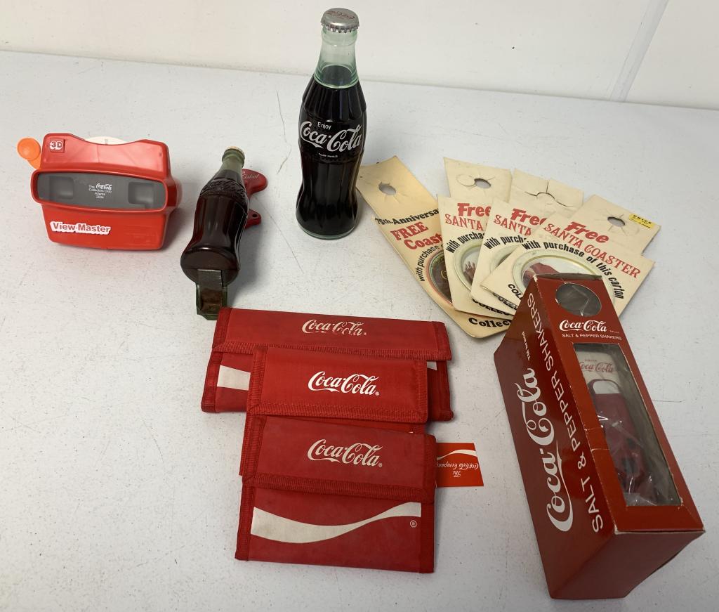 lot of 10+ Coca Cola Items Coasters, S&P, others (1 of 6)