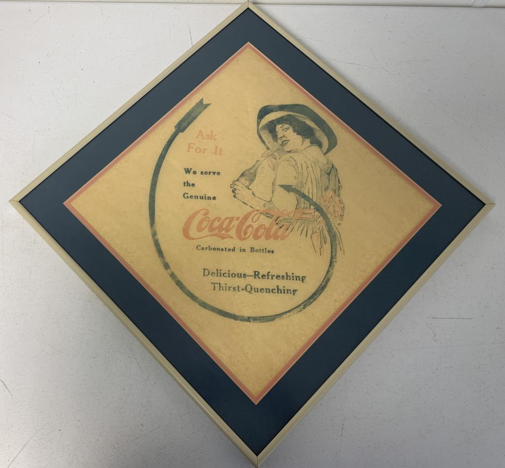 Framed Coca Cola Advertisement (1 of 3)