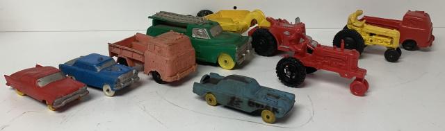 (9) Auburn Rubber Trucks & Plastic Marx Tractor (1 of 9)