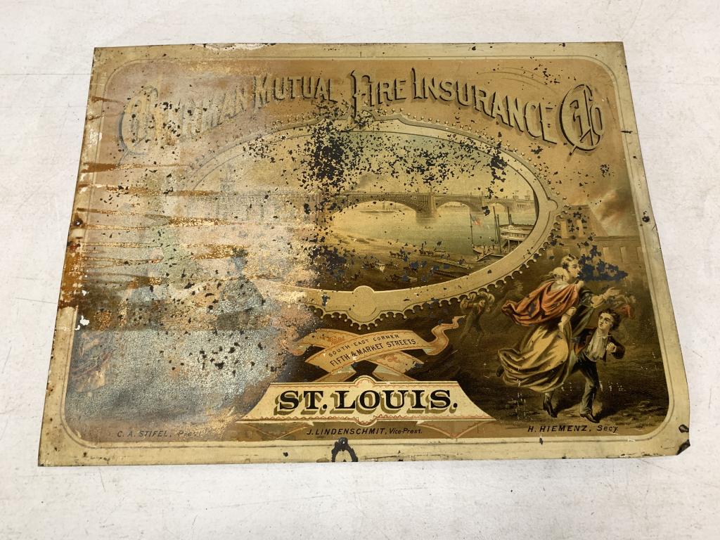 Tin Mutual Fire Insurance Co. Sign St. Louis (1 of 5)