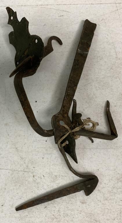 (5)Early Hand Forged/Blacksmith Made Door items (1 of 9)