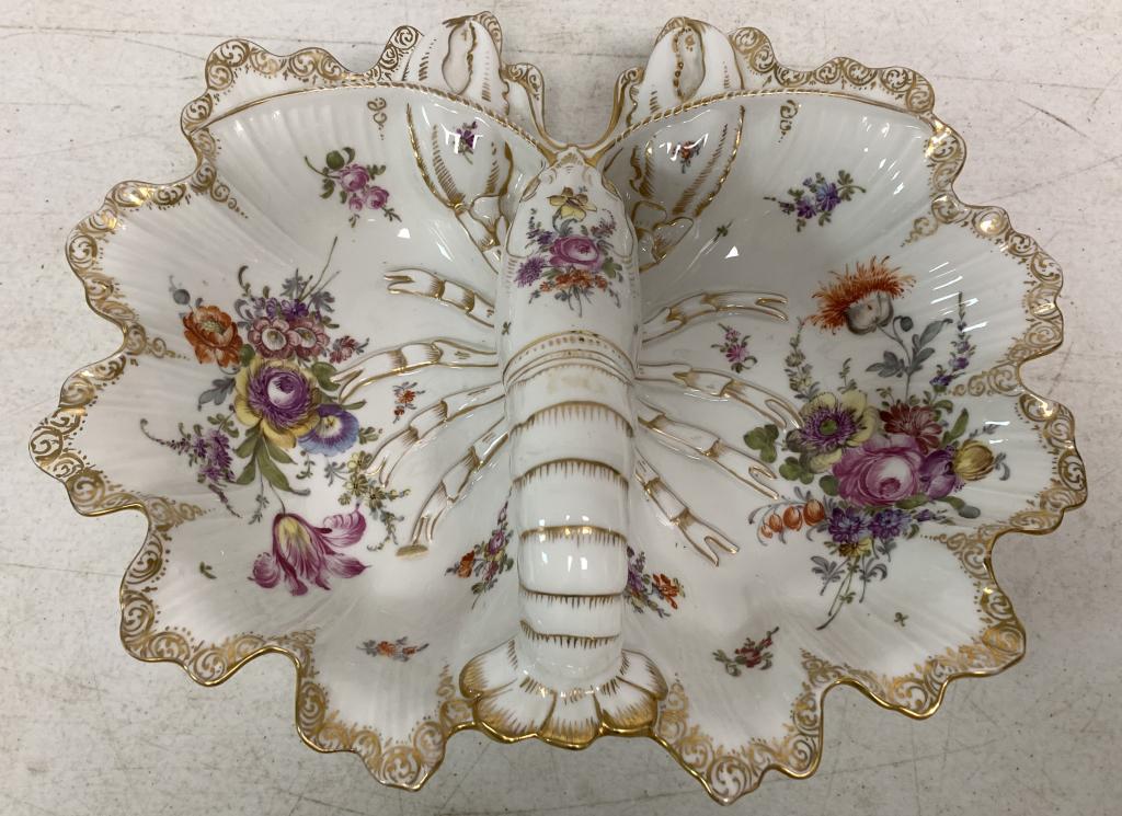 Dresden China Lobster Bowl (1 of 4)