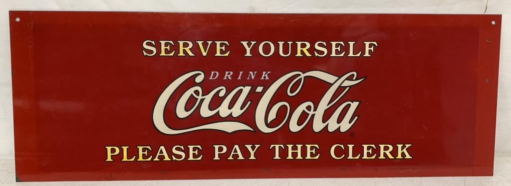 Single Sided Serve Yourself Coca Cola Sign (1 of 5)