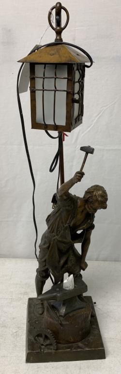 Bronze Blacksmith Lamp (1 of 6)