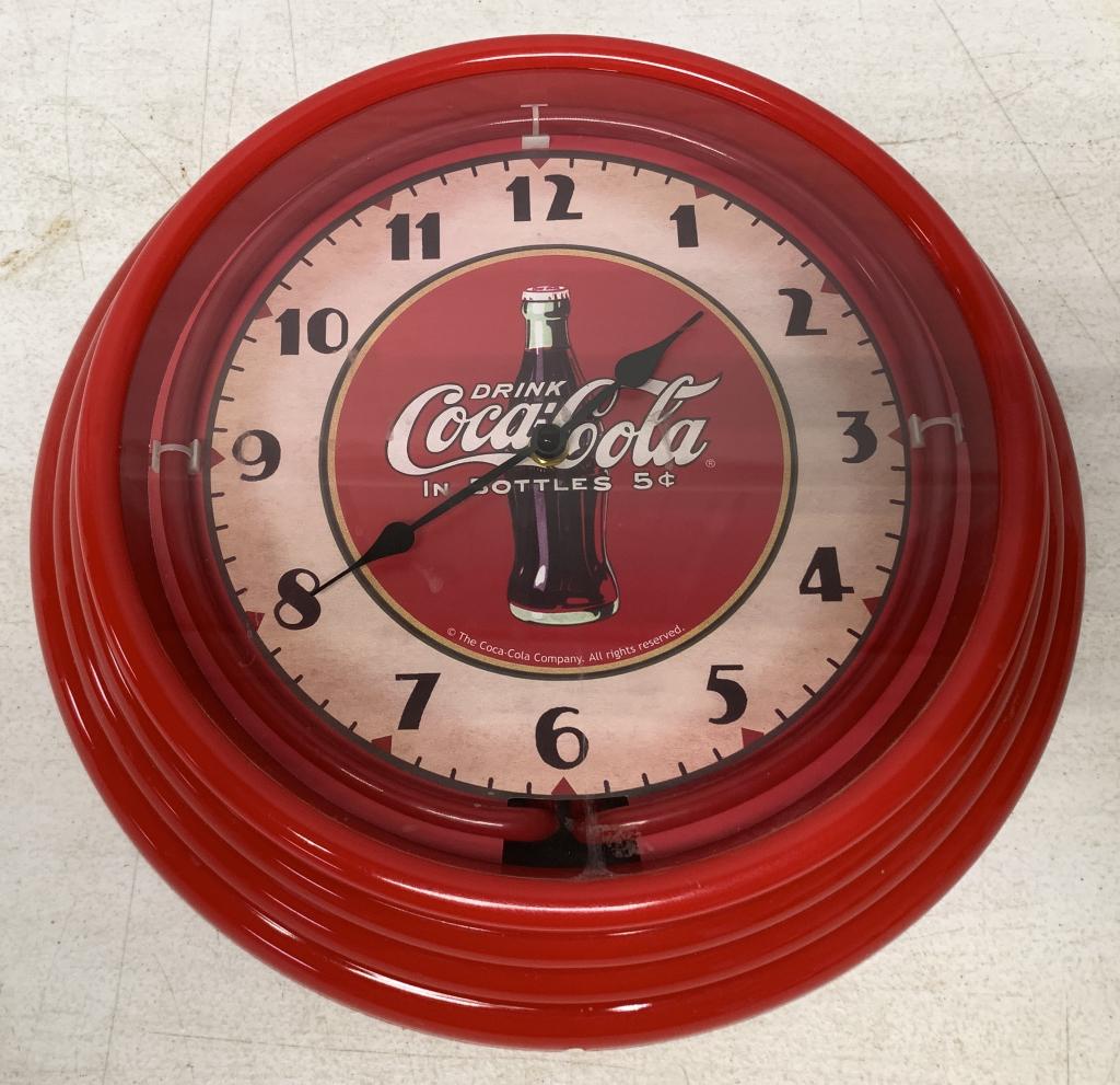 Contemporary Coca Cola Neon Wall Clock (1 of 3)