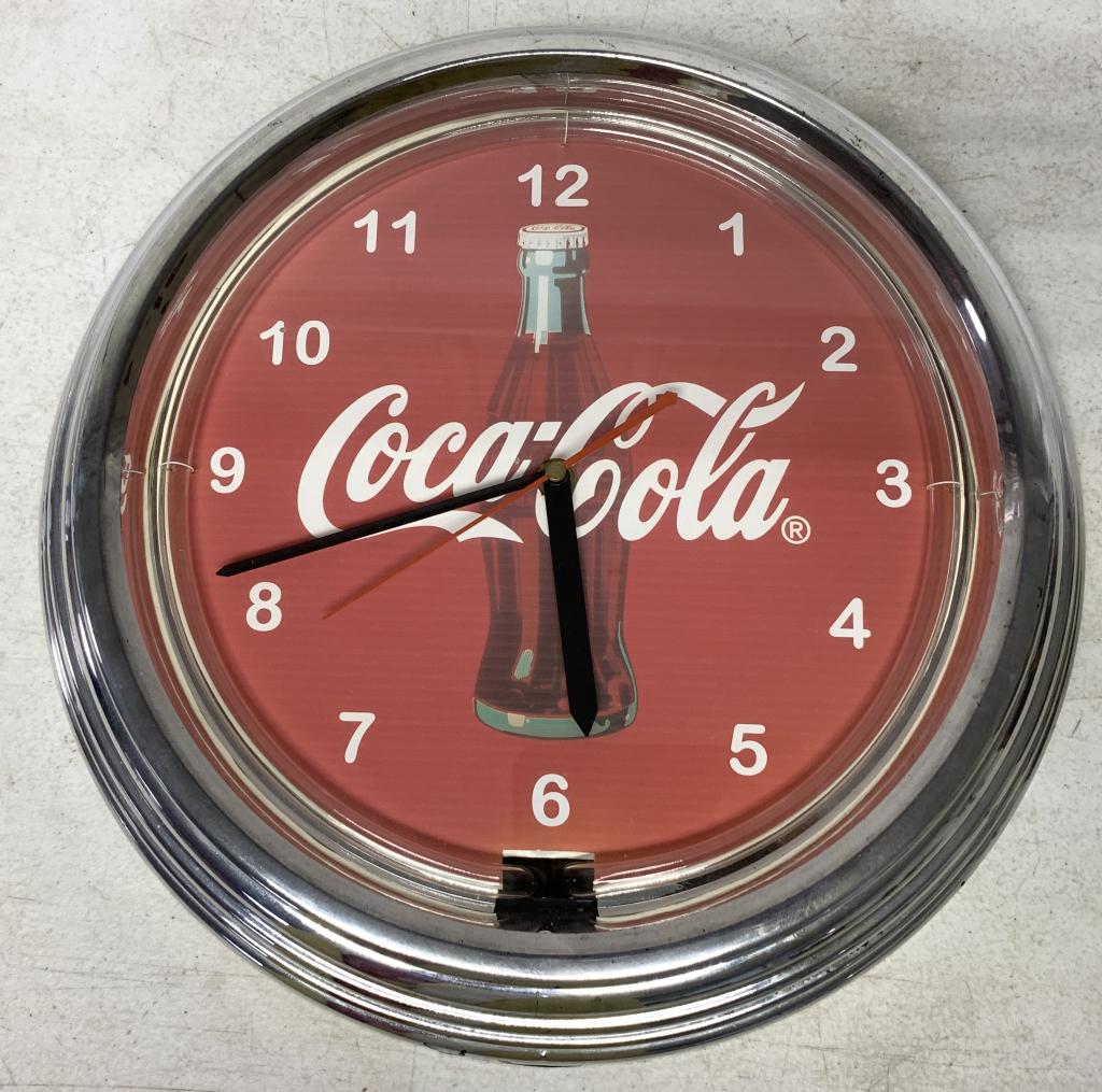 Contemporary Coca Cola Neon Wall Clock (1 of 4)