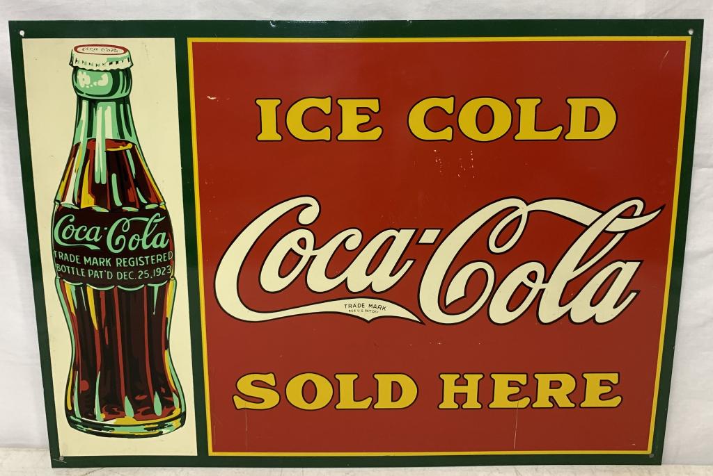 Heavy Tin Coca Cola Sign (1 of 6)