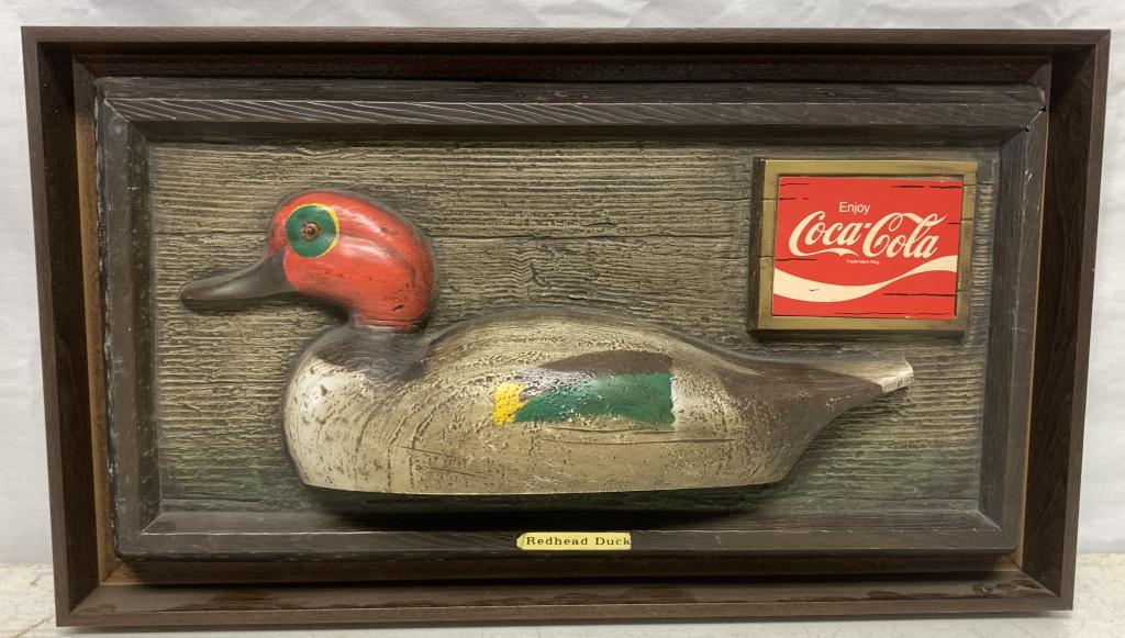 Coca Cola Red Head Duck Plaque (1 of 4)