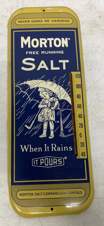 Morton Salt Tin Thermometer (1 of 4)