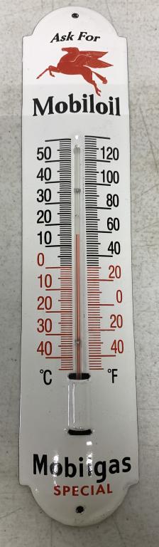 Contemporary MobilOil Porcelain Thermometer (1 of 4)