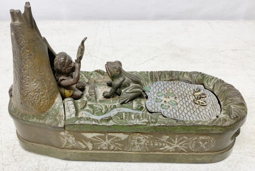 Chief Big Moon Cast Iron Mechanical Bank (1 of 4)