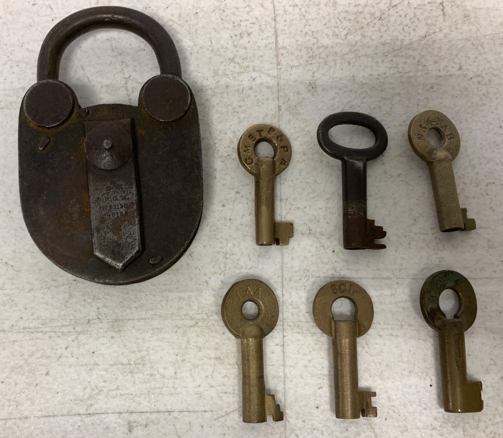 Primitive Lock w/ 6 Keys (1 of 4)
