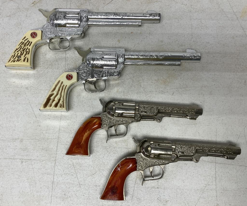 lot of Pioneer & Mustang 500 Cap Guns: all are plastic, possibly used at one time