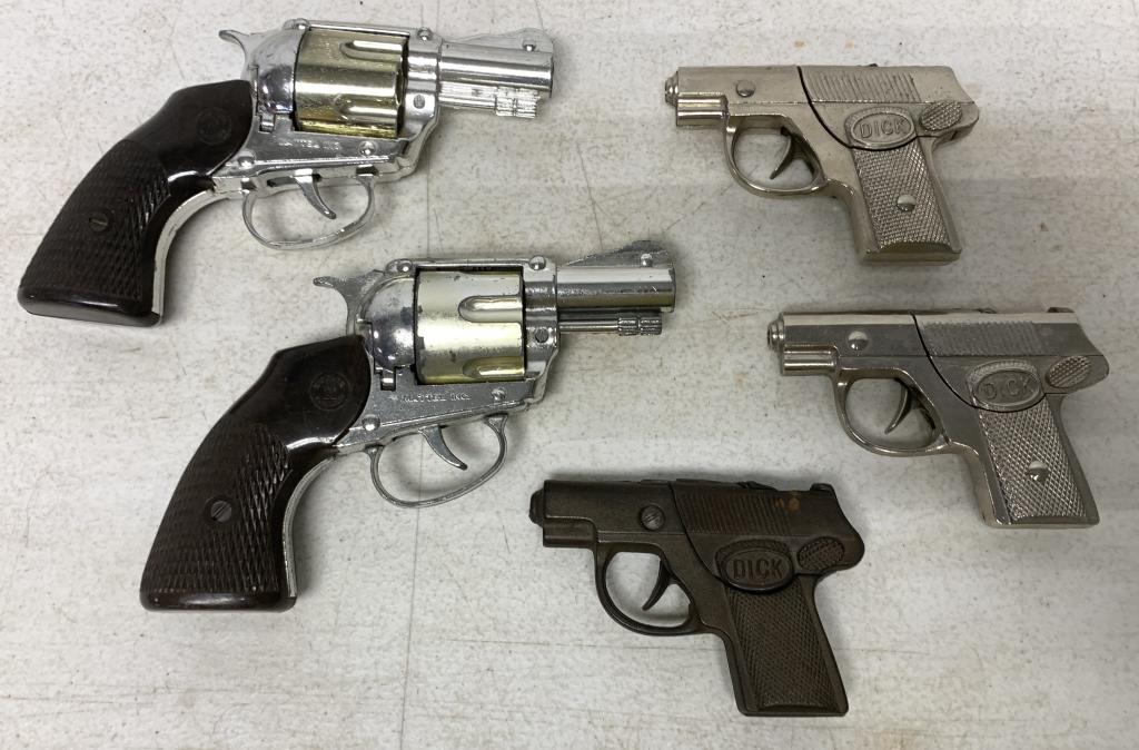 lot of 5 Mattel & Dick Cap Guns (1 of 8)