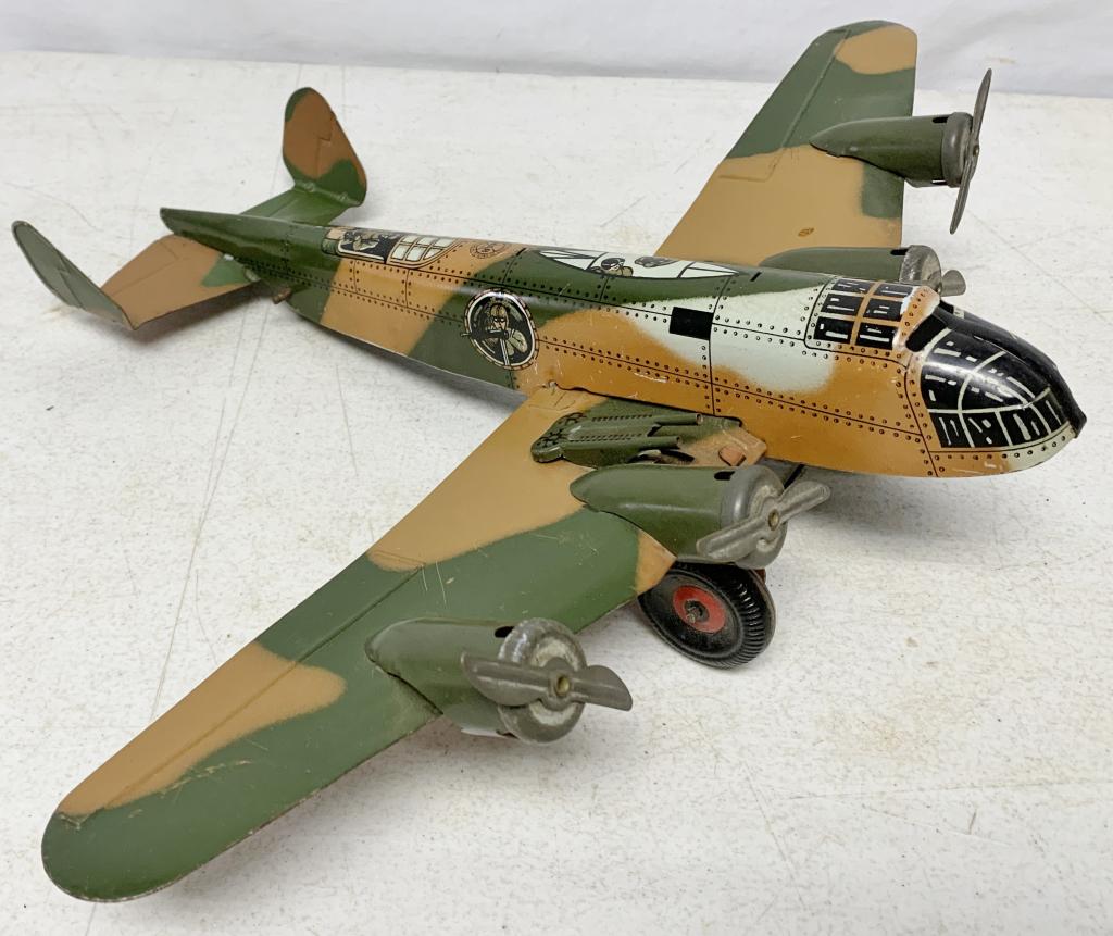 Marx Tin Wind Up Friction Airplane (1 of 3)