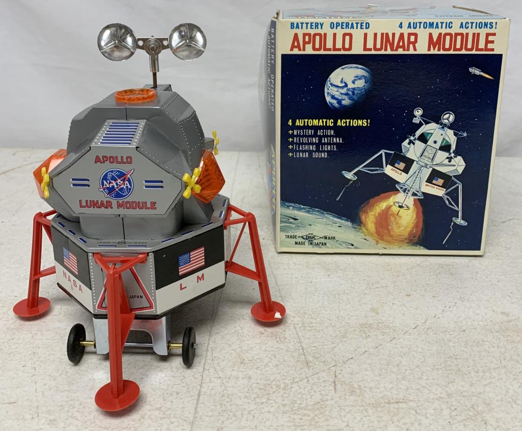Dsk Apollo Lunar Module Tin Toy W/ Box